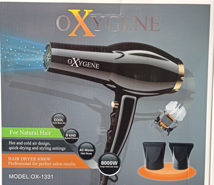 سشوار اکسیژن 8000 وات مدل OX_1331
