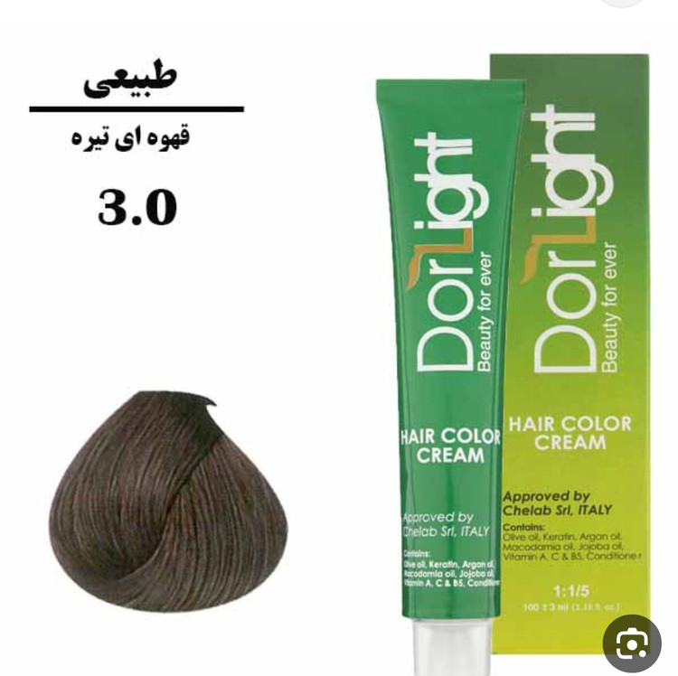 رنگ موی قهوه ای تیره 3.0 دورلایت 100 میل