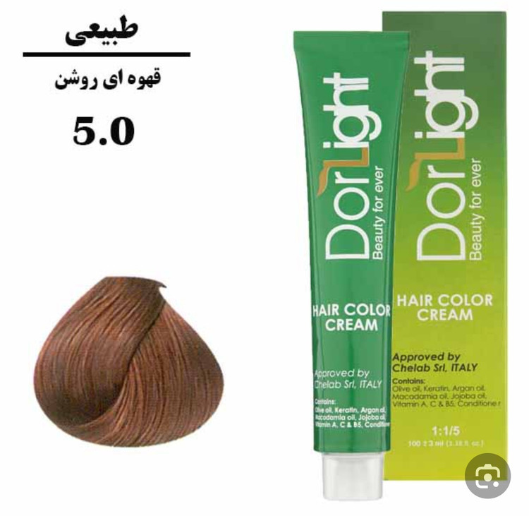 رنگ موی قهوه ای روشن 5.0 دورلایت 100 میل