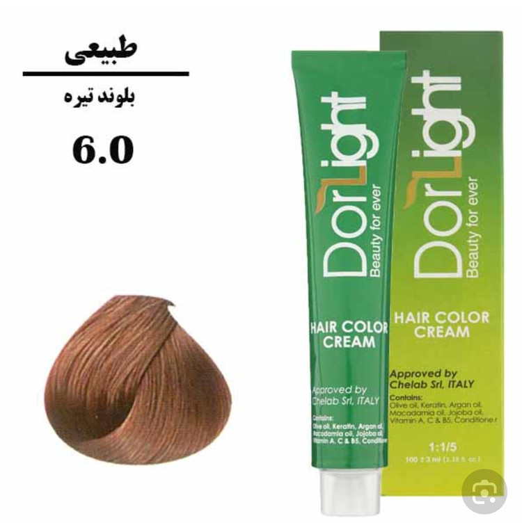 رنگ موی بلوند تیره 6.0 دورلایت 100 میل