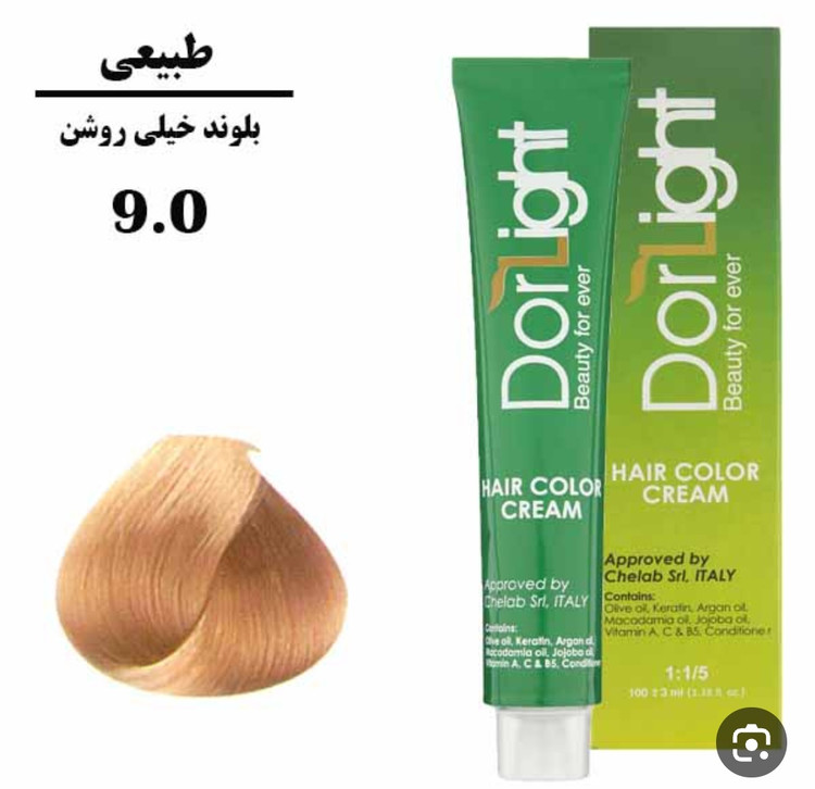 رنگ موی بلوند خیلی روشن 9.0 دورلایت 100 میل