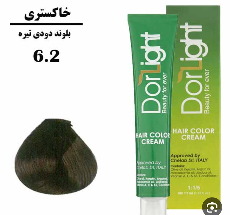 رنگ موی بلوند دودی تیره 6.2 دورلایت 100 میل