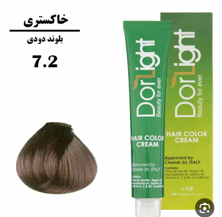 رنگ موی بلوند دودی 7.2 دورلایت 100 میل