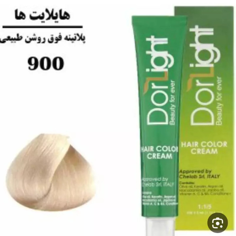 رنگ موی هایلایت پلاتینه فوق روشن طبیعی 900 دورلایت 100 میل