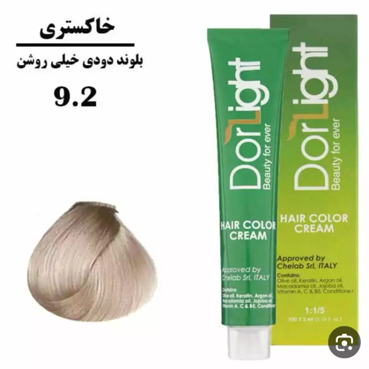 رنگ موی بلوند دودی خیلی روشن 9.2 دورلایت 100 میل