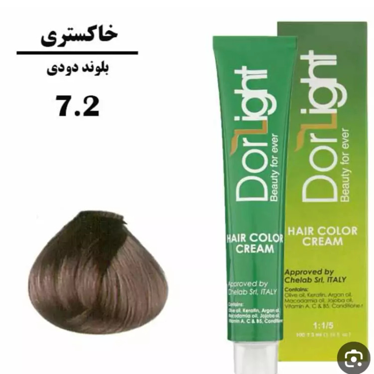 رنگ موی بلوند دودی 7.2 دورلایت 100 میل