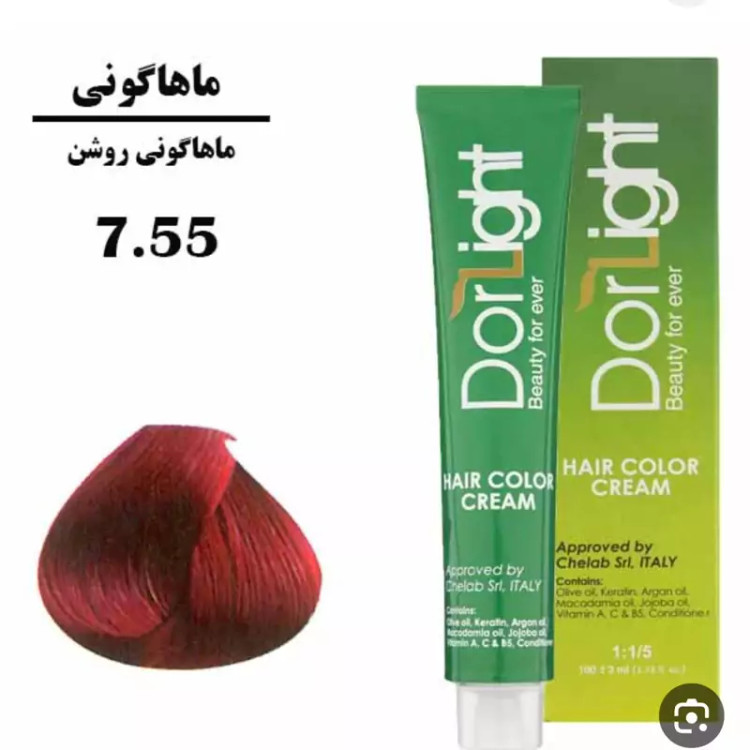 رنگ موی ماهاگونی روشن 7.55 دورلایت 100 میل