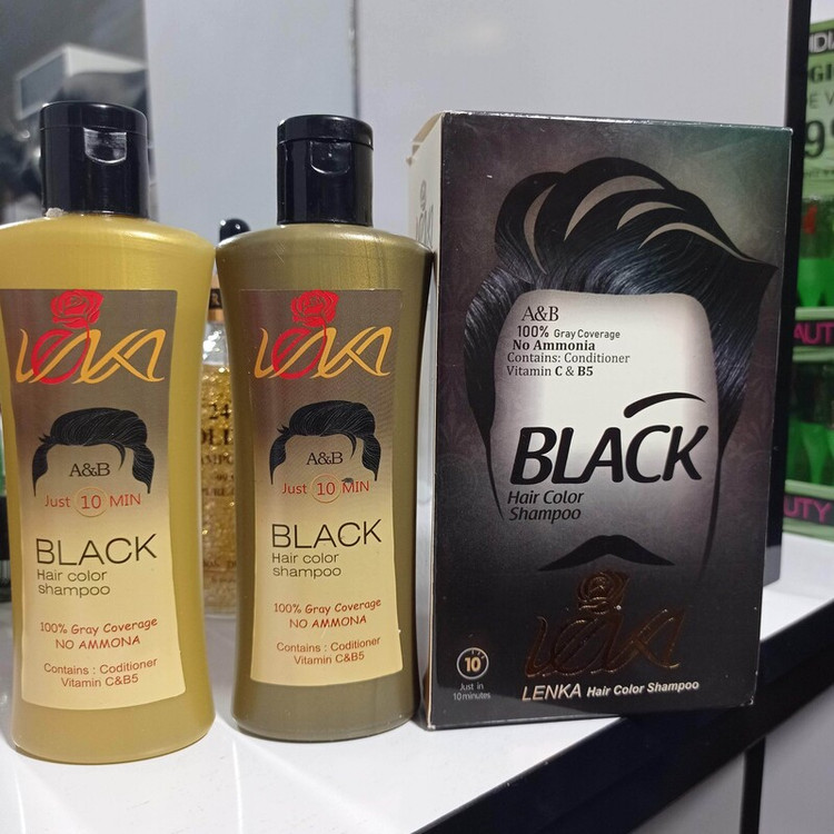 شامپو رنگ مردانه دوقلو بلک BLACK در عرض ده دقیقه با موی سفید خود خداحافظی کنید