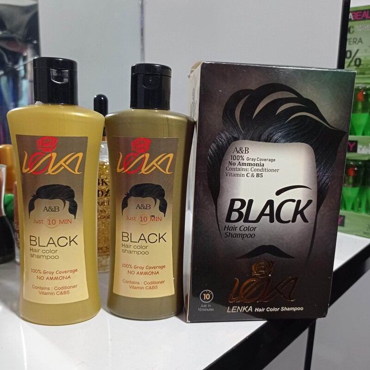 شامپو رنگ مردانه دوقلو بلک BLACK در عرض ده دقیقه با موی سفید خود خداحافظی کنید