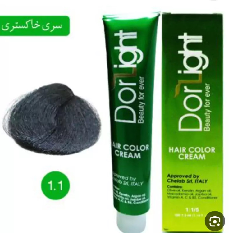 رنگ موی مشکی پر کلاغی 1.1 دورلایت 100 میل