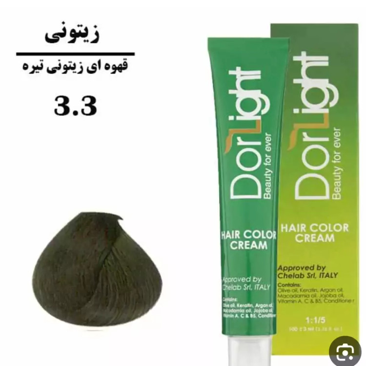 رنگ موی قهوه ای زیتونی تیره 3.3 دورلایت 100 میل