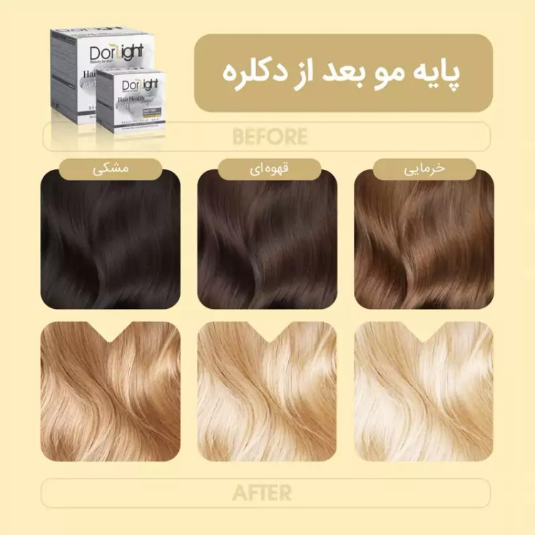 پودر دکلره دورلایت سفید پیمانه ای 290,ت