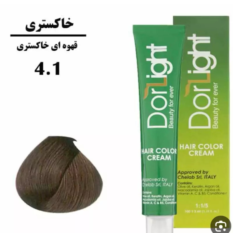 رنگ موی قهوه ای خاکستری 4.1 دورلایت 100 میل