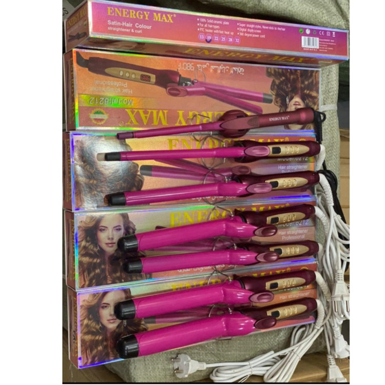 فرکننده مو یا بابلیس مو انرژی مکس سایز 25mm مدل 6212