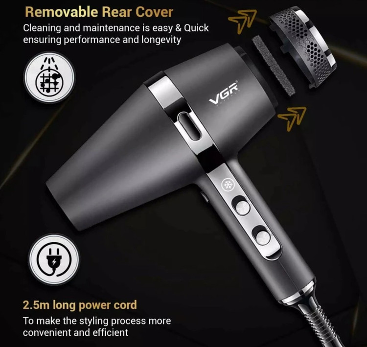 سشوار حرفه ای وی جی ار مدل V-451