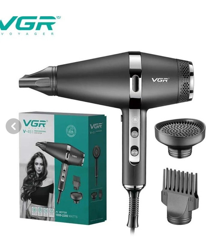 سشوار حرفه ای وی جی ار مدل V-451