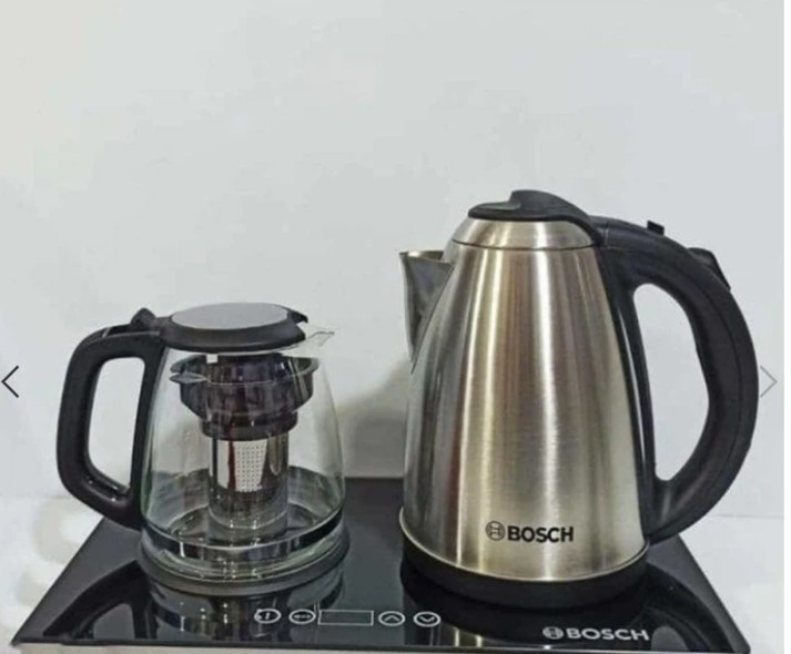 چای ساز بوش کنارهمی مدل 130T تمام لمسی دیجیتالی کارتن سفید فروش ویژه
