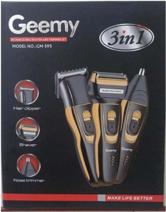 ماشین ریش تراش کادو هدیه و موزن سه کاره جیمی مدل GM-595