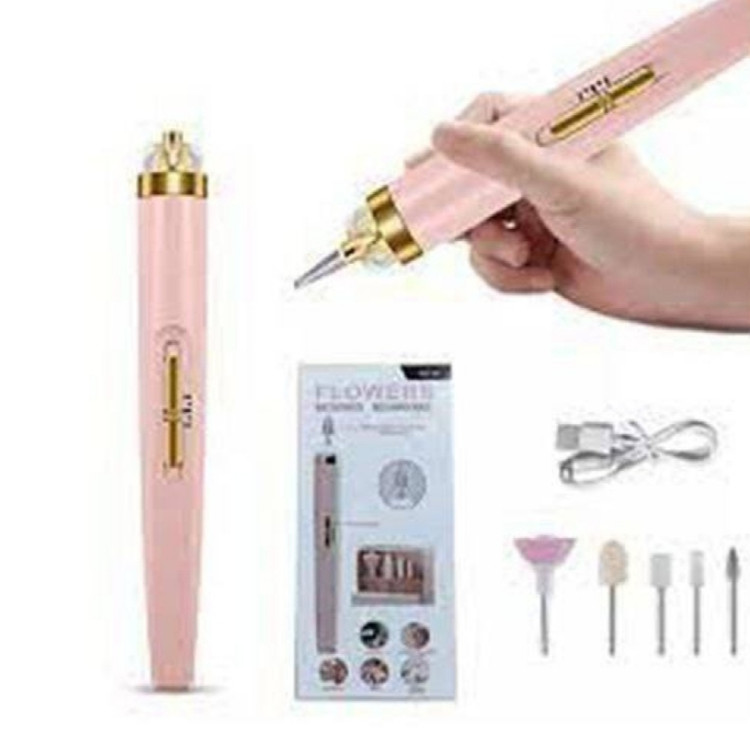 سوهان شارژی و برقی ناخن خانگی SALON NAILS رنگ صورتی
